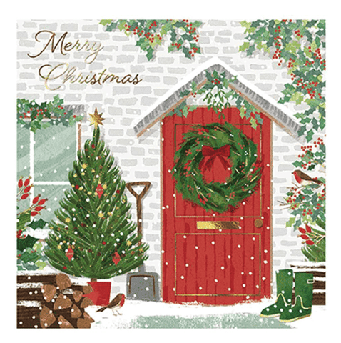 Christmas Door - Greeting Card - Christmas