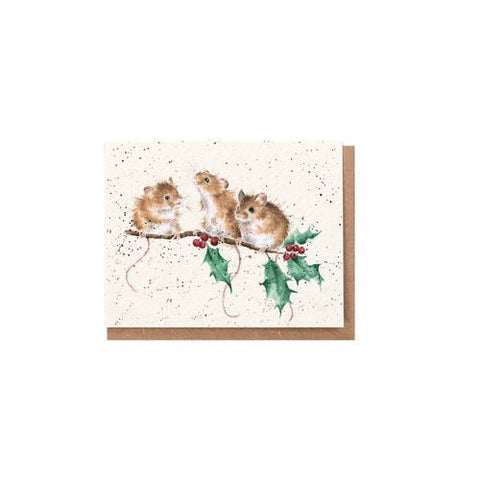 Christmas Mice - Enclosure Greeting Card - Christmas