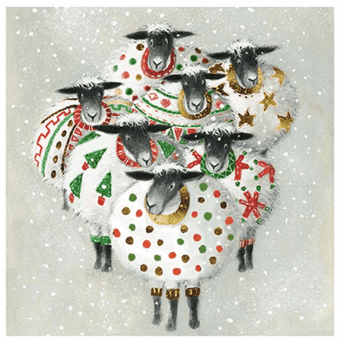 Christmas Sheep - Greeting Card - Christmas