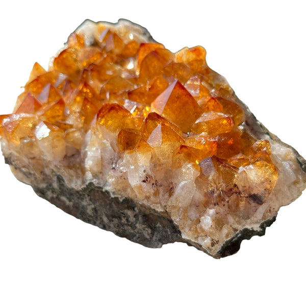 Citrine Druzy - Large, Dark Crystal Cluster - The Success Stone