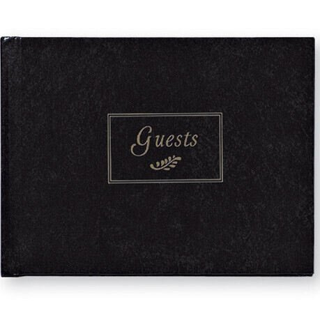 Classic Black Guest Book