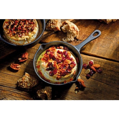 Cranberry Almond Brie Topping Skillet