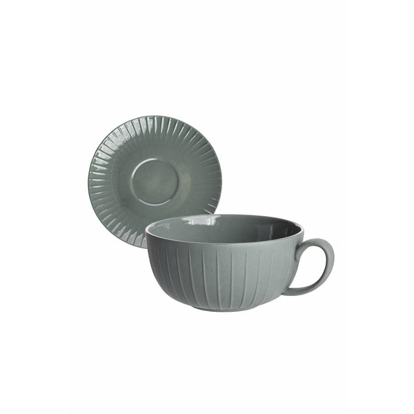 Cup & Saucer - Vintage Grey