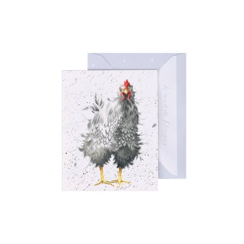 Curious Hen - Enclosure Greeting Card - Blank