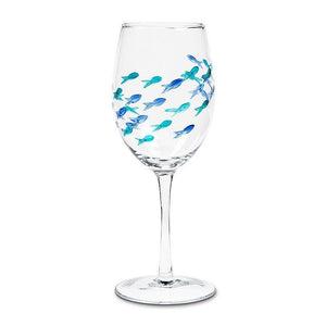 Cut Fish Wine Glass