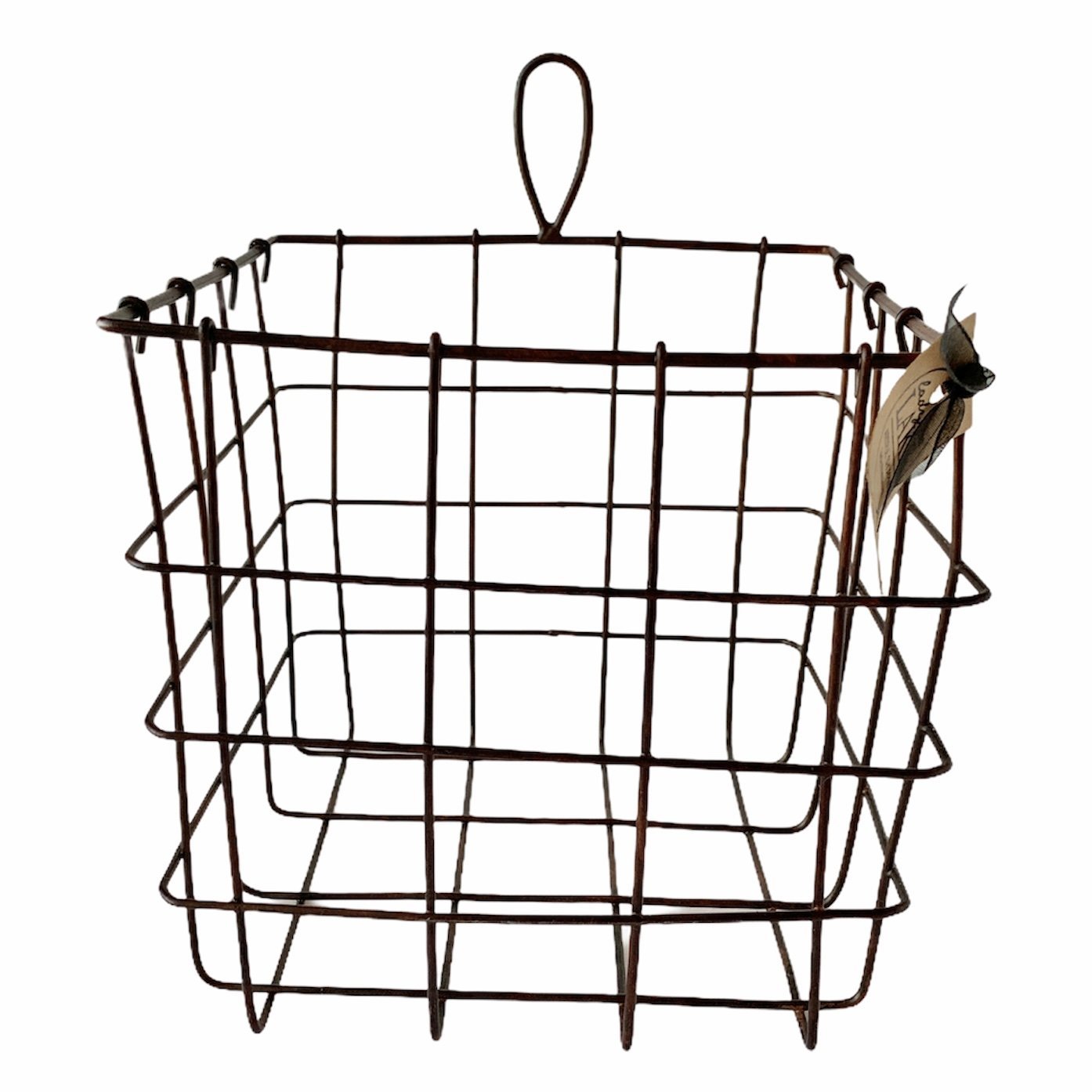 Dark Brown Wire Hanging Basket