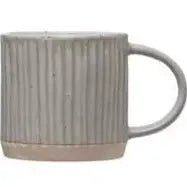 Debossed Stoneware Mug