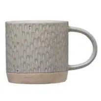 Debossed Stoneware Mug