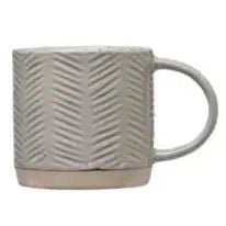 Debossed Stoneware Mug