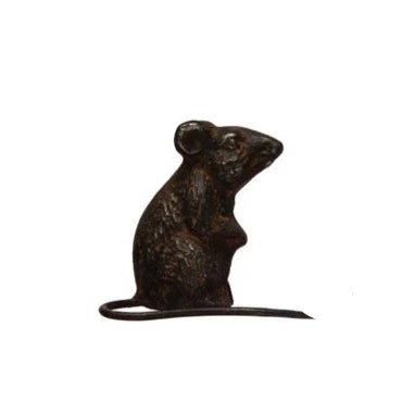 Distressed Finish Metal Mouse
