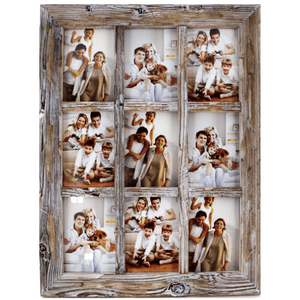Distressed Wood Collage Photo Frame