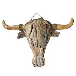 Driftwood Cow Skull