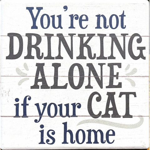 Drinking With Cat Coaster