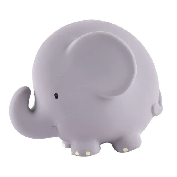 Elephant Organic Natural Rubber Rattle, Teether & Bath Toy