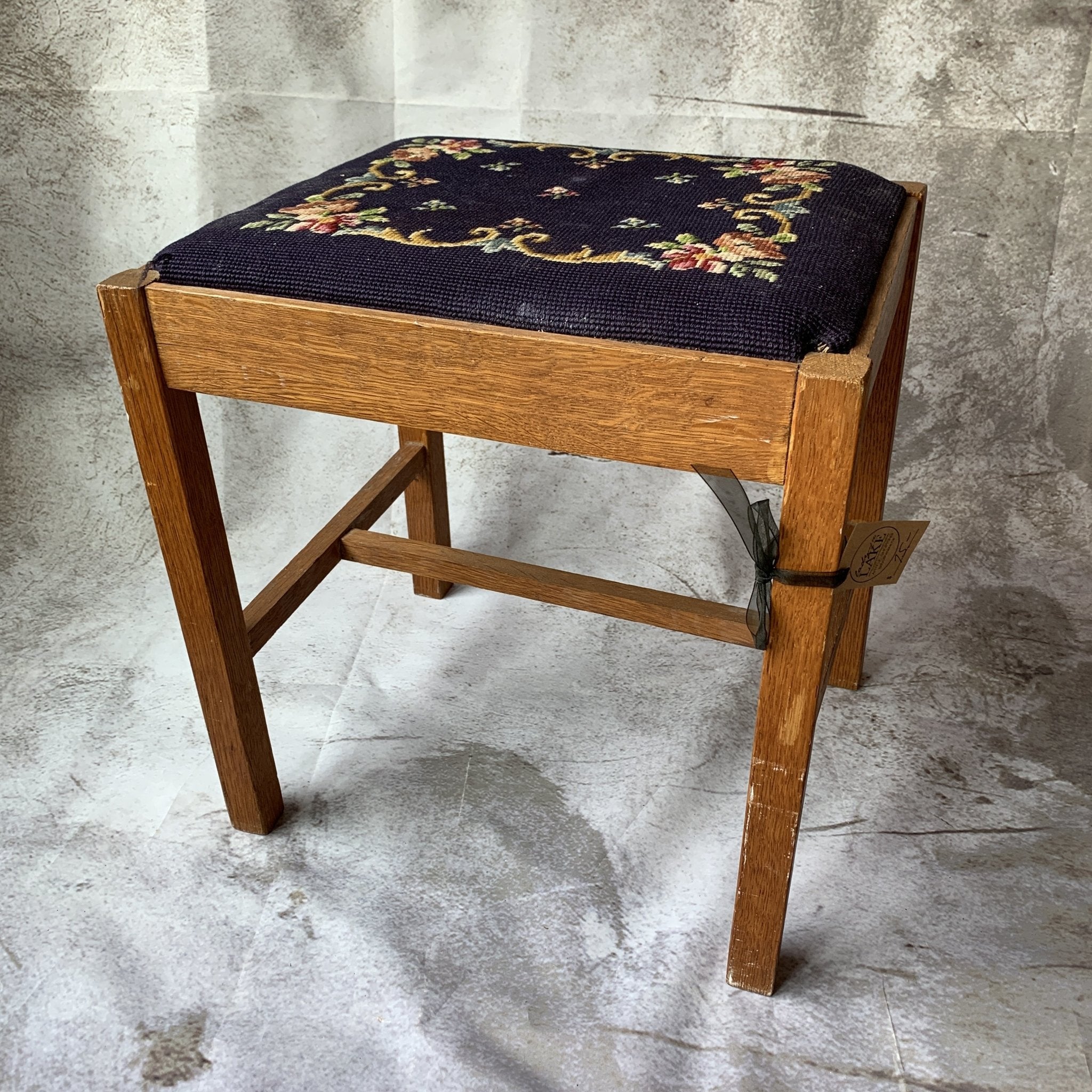 Embroidered Stool