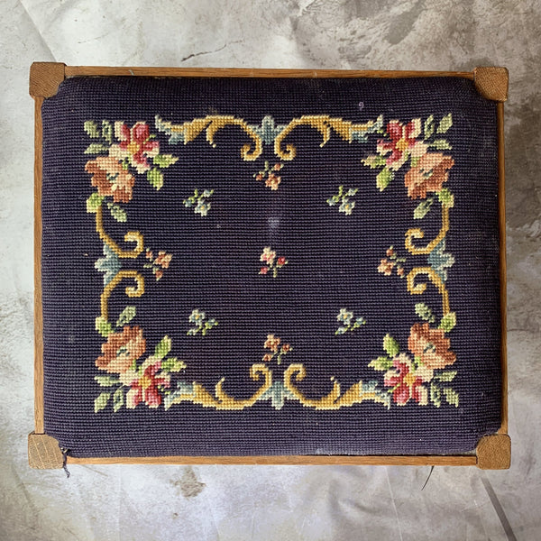 Embroidered Stool