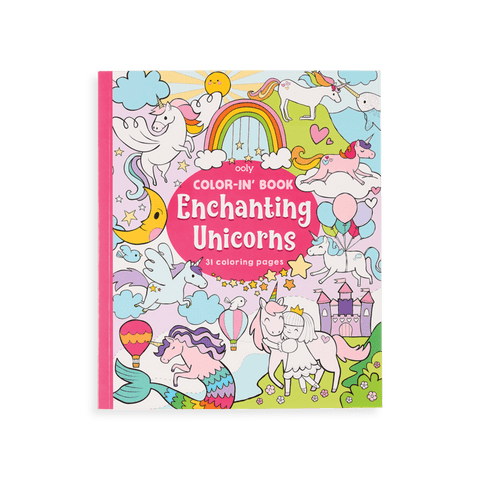 Enchanting Unicorns Colouring Book