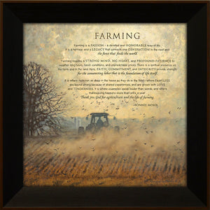 Farming - Framed Sign