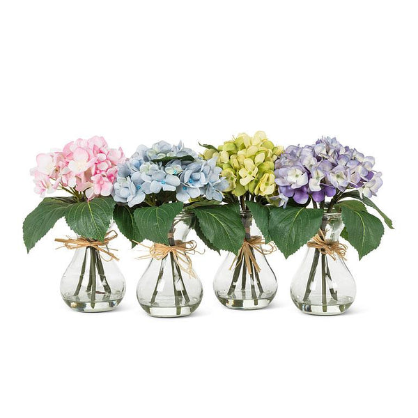 Faux Hydrangeas In Vase