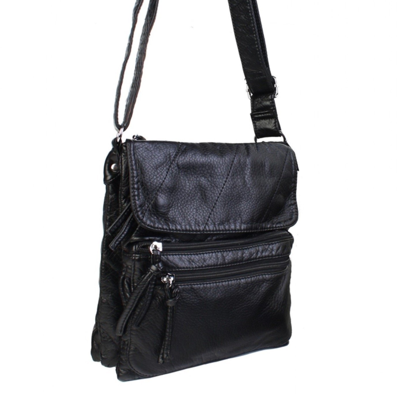 Faux Leather Satchel