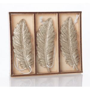 Feather Ornaments - Set of 3