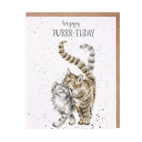 Feline Good Happy Purrr-thday- Greeting Card - Birthday