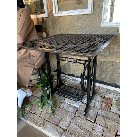 Floor Grate & "Singer" Base Table