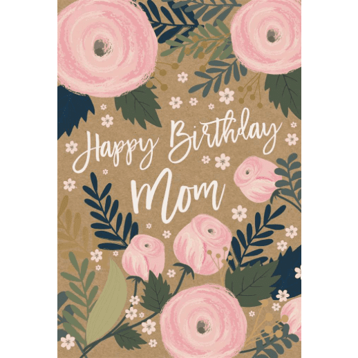 Floral Mom - Greeting Card - Birthday
