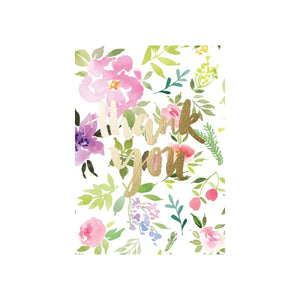 Floral Pattern - Greeting Card - Thank You
