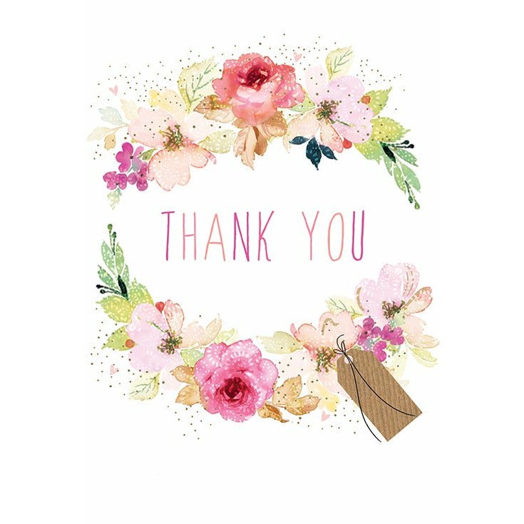 Flower Frame - Greeting Card - Thank You