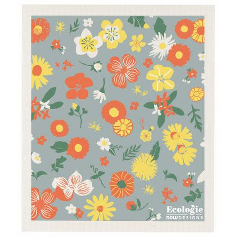 Flowers Of The Month Swedish Dishcloth