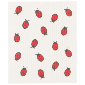 Fly Away Ladybug Swedish Dishcloth