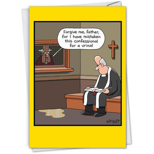 Forgive Me, Father - Greeting Card - Birthday
