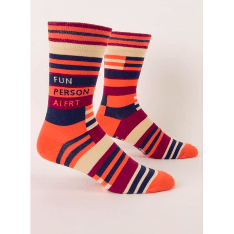 Fun Person Alert Men's Crew Socks