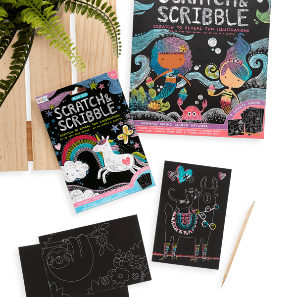 Funtastic Friends Scratch & Scribble Mini Scratch Art Kit