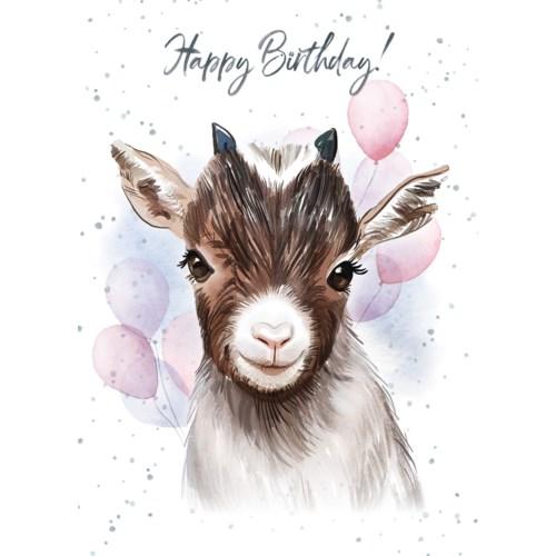 Goatly Awesome - Greeting Card - Birthday