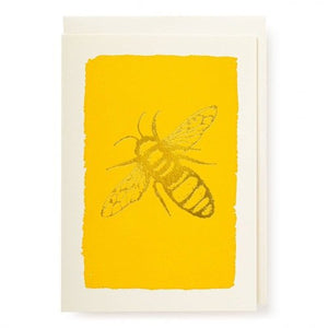 Gold Bee - Greeting Card - Blank