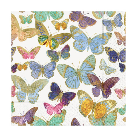 Golden Butterflies - Paper Napkins