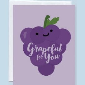 Grape-ful For You - Greeting Card - Thank You