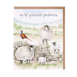 Greener Pastures - Greeting Card - Retirement