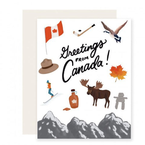 Greeting From Canada - Greeting Card - Blank