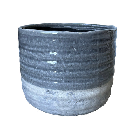 Grey Two-Toned Planter