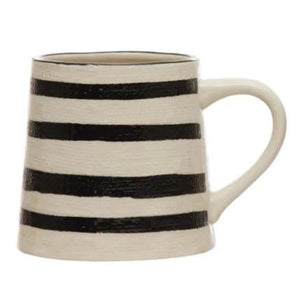 Hand-Painted Mug With Linen Texture