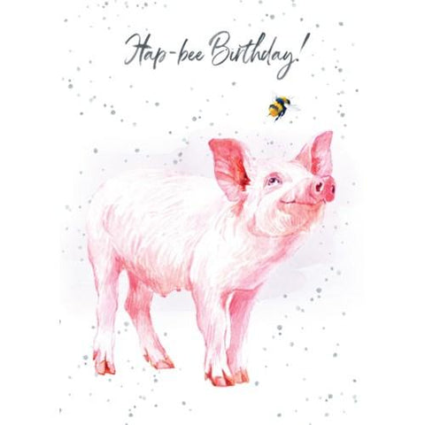 Hap-Bee - Greeting Card - Birthday