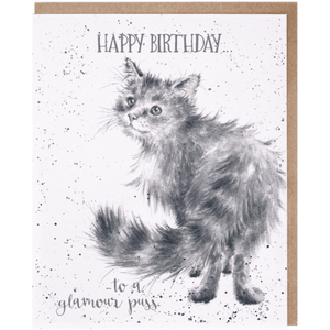 Glamour Puss - Greeting Card - Birthday