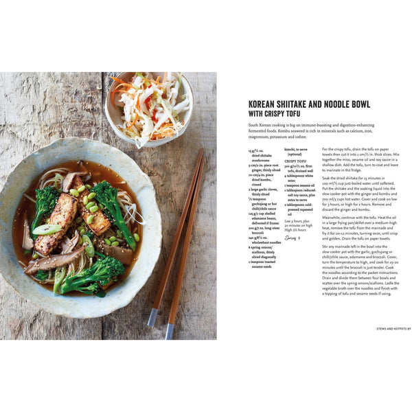 Healthy Vegetarian & Vegan Slow Cooker - Hardcover Book
