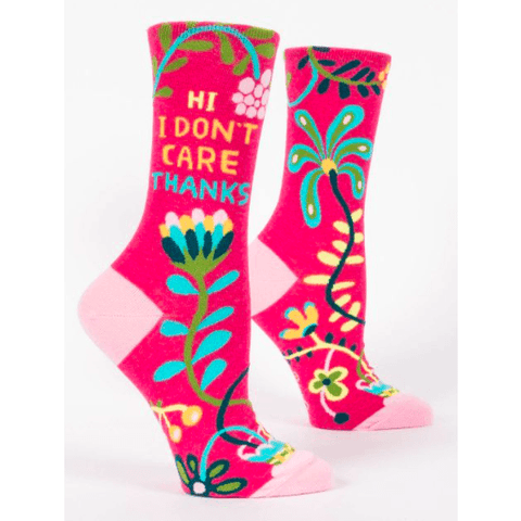 Hi, I Don't Care, Thanks Women's Crew Socks