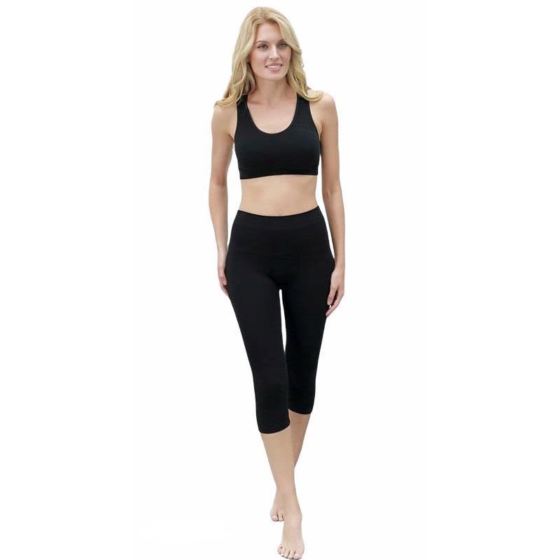 High Band Bamboo Capri