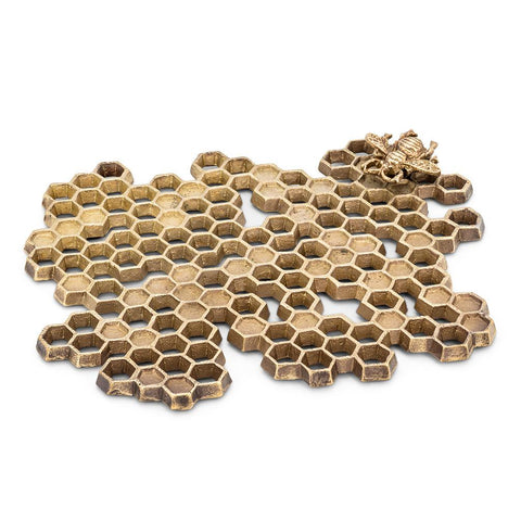 Honeycomb Trivet With Bee