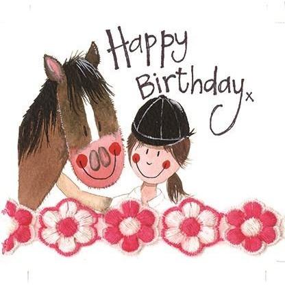 Horse & Rider - Greeting Card - Birthday
